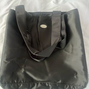 Black Nylon Tote Bag